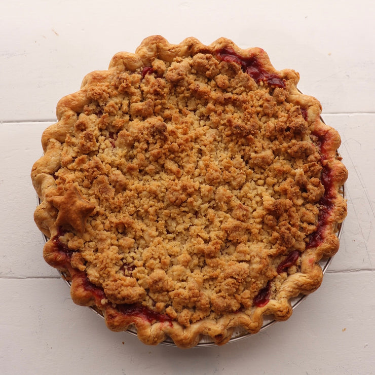 Simply Strawberry Streusel Pie