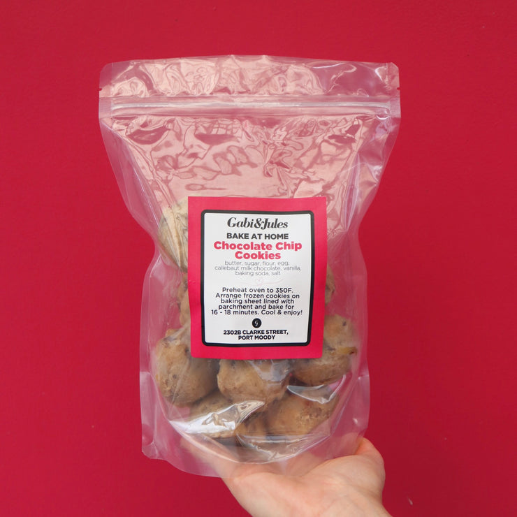 Bake-at-home Chocolate Chip Cookies - bags of 12