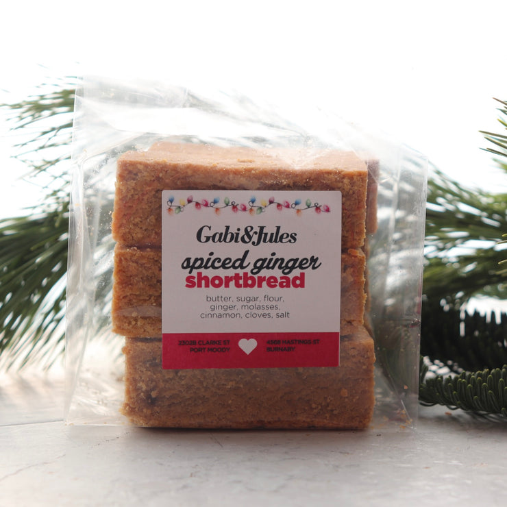 Spiced Ginger Shortbread - bag of 6