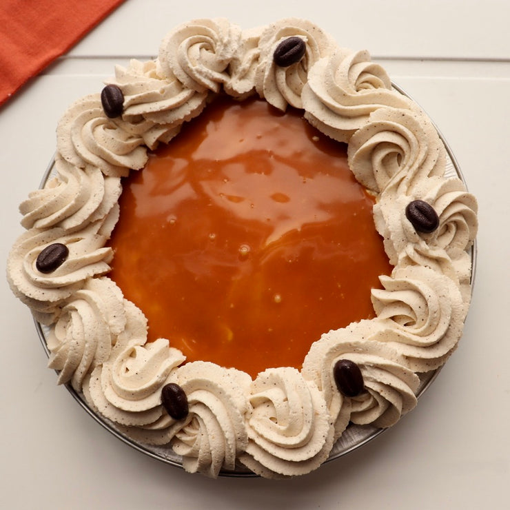 Caramel Macchiato Cheesecake Pie