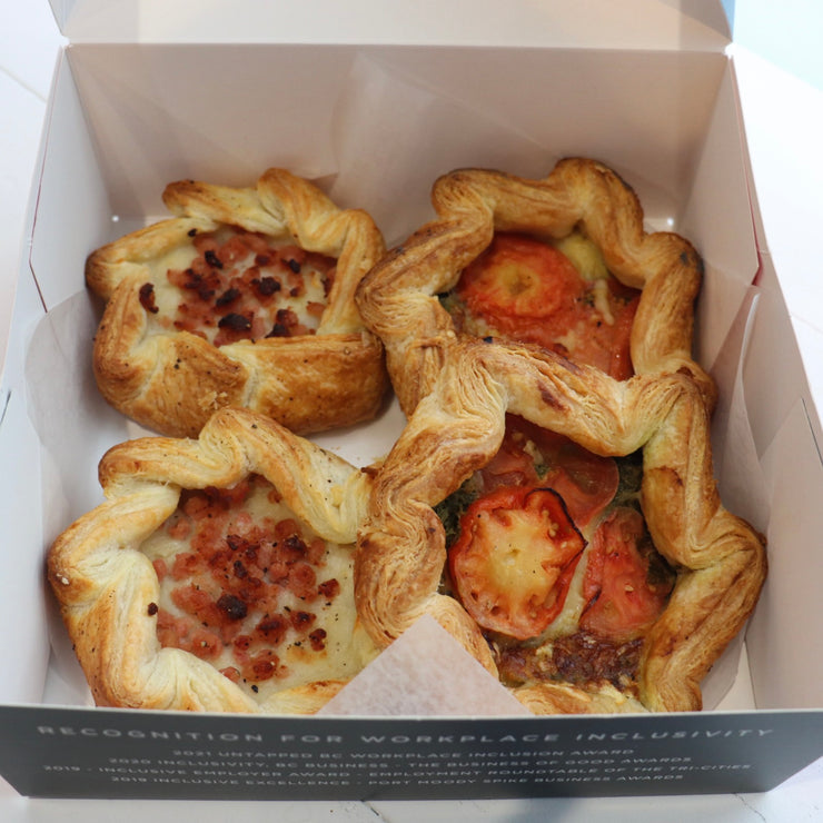 Savoury Crostatas - Box of 4 (Fabulous Feet Fundraiser)