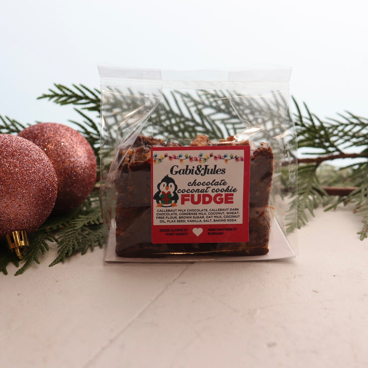 Chocolate Coconut Cookie Fudge