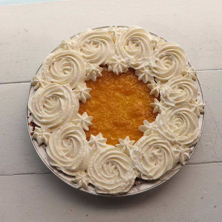 Mango Passionfruit Ice Box Pie