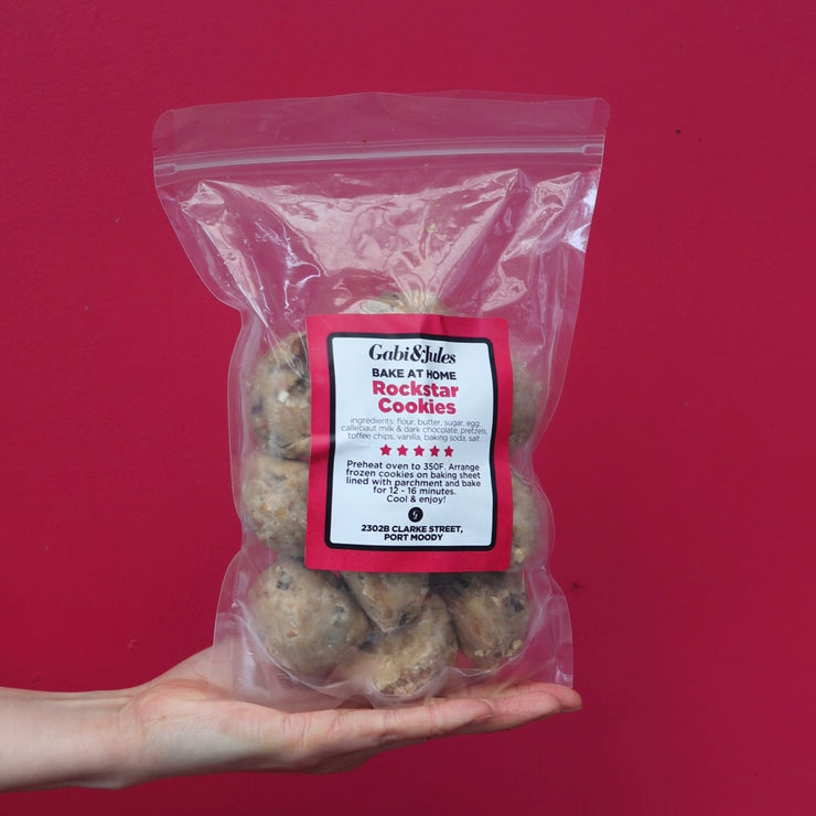 Bake-at-home Rockstar Cookies - bags of 12