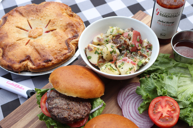 Summer BBQ Bundle #1 - Burgers & Apple Pie (Available Saturday, August 5)