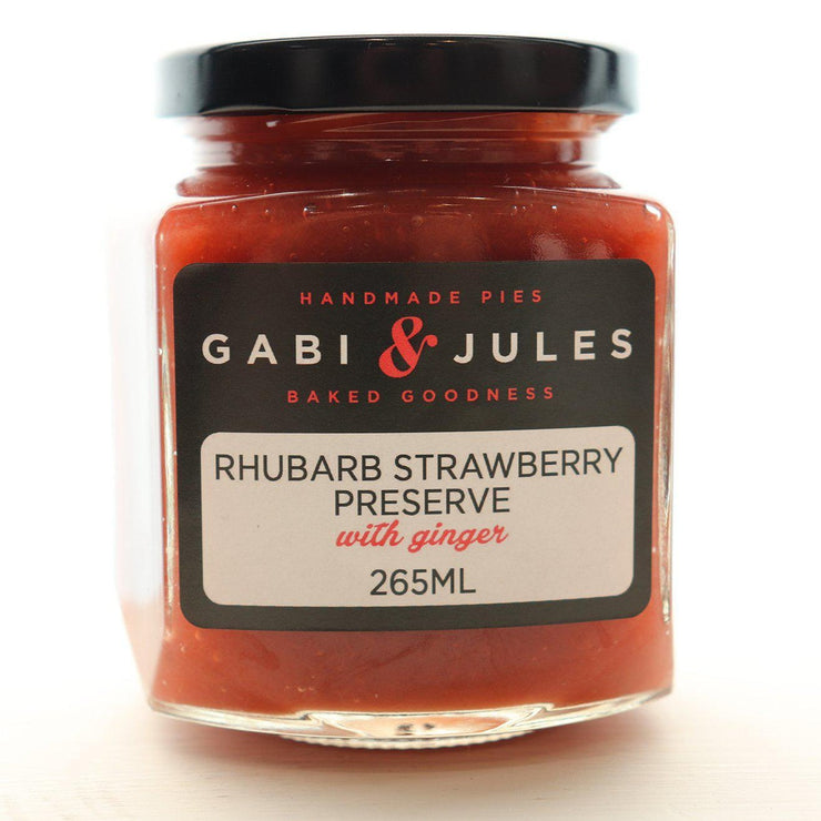 Rhubarb Strawberry Preserve with Ginger-Gabi & Jules